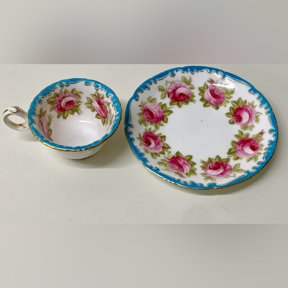 Vintage Royal Cauldon England for Burley Chicago Floral Demitasse Cup & Saucer - Picture 4 of 16